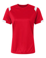 Badger Women's On The Rise T-Shirt. 4380 - Red/ White
