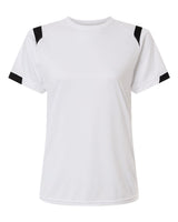 Badger Women's On The Rise T-Shirt. 4380 - White/ Black