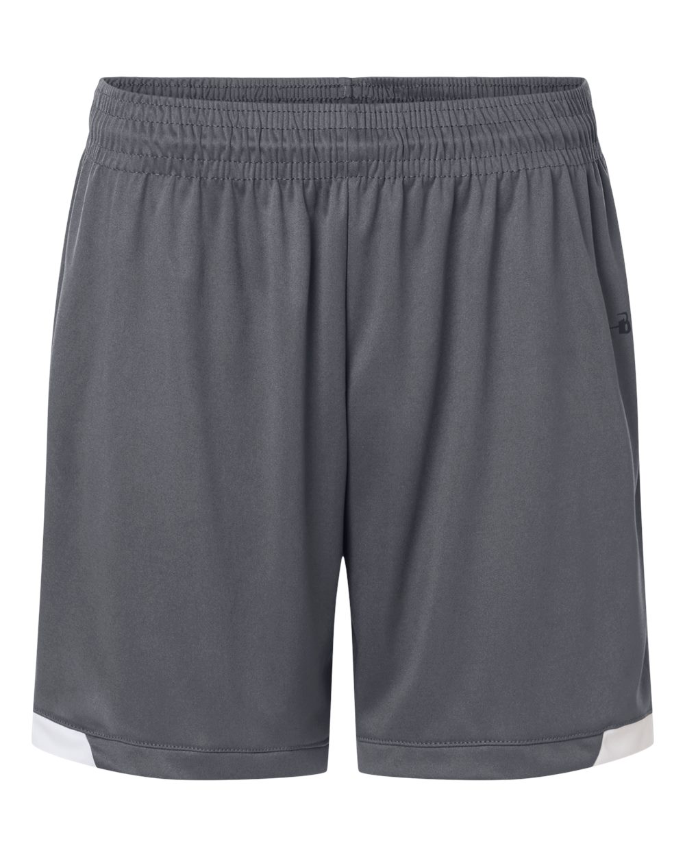 Badger Men's On The Rise Shorts. 7101 - Graphite/ White