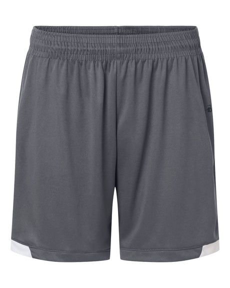 Badger Men's On The Rise Shorts. 7101 - Graphite/ White