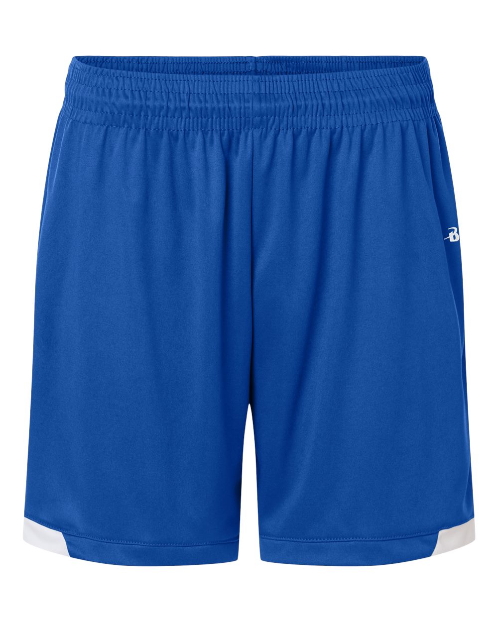 Badger Men's On The Rise Shorts. 7101 - Royal/ White