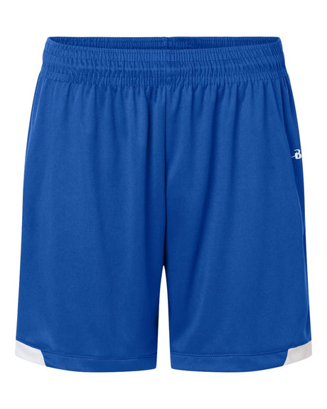 Badger Men's On The Rise Shorts. 7101 - Royal/ White