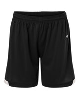 Badger Women's On The Rise Shorts. 7102 - Black/ White