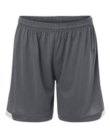 Badger Women's On The Rise Shorts. 7102 - Graphite/ White