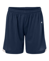 Badger Women's On The Rise Shorts. 7102 - Navy/ White