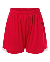 Badger Women's On The Rise Shorts. 7102 - Red/ White