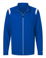 Badger Men's On The Rise Outercore Warm-up Jacket. 7725 - Royal/ White