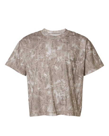 LAT Unisex Boxy Jersey Tee. 3520 - Sand Timberwood