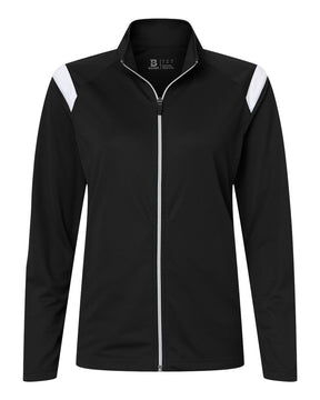 Badger Women's On The Rise Outercore Warm-Up Jacket. 7925 - Black/ White