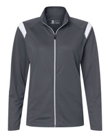 Badger Women's On The Rise Outercore Warm-Up Jacket. 7925 - Graphite/ White