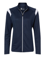 Badger Women's On The Rise Outercore Warm-Up Jacket. 7925 - Navy/ White