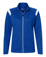 Badger Women's On The Rise Outercore Warm-Up Jacket. 7925 - Royal/ White
