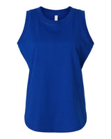 LAT Women's Relaxed Fine Jersey Tank. 3592 - Royal