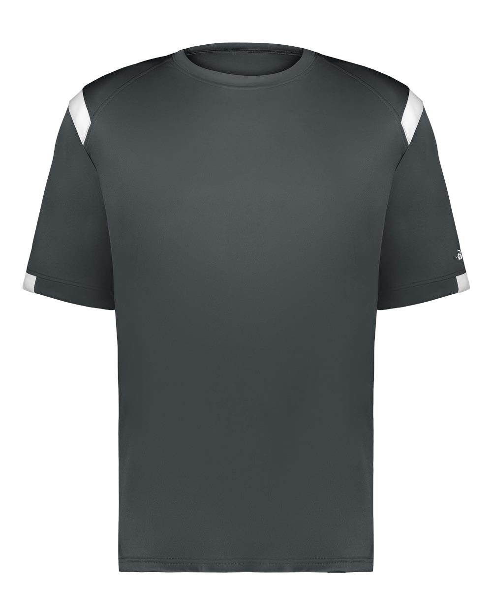 Badger Youth On The Rise T-Shirt. 2251 - Graphite/ White