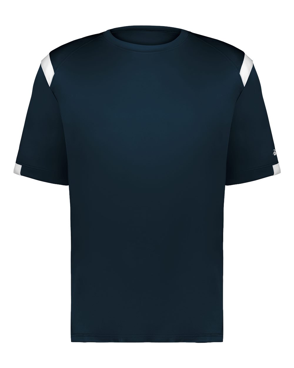 Badger Youth On The Rise T-Shirt. 2251 - Navy/ White