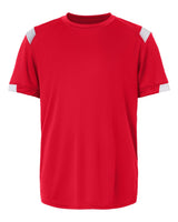 Badger Youth On The Rise T-Shirt. 2251 - Red/ White