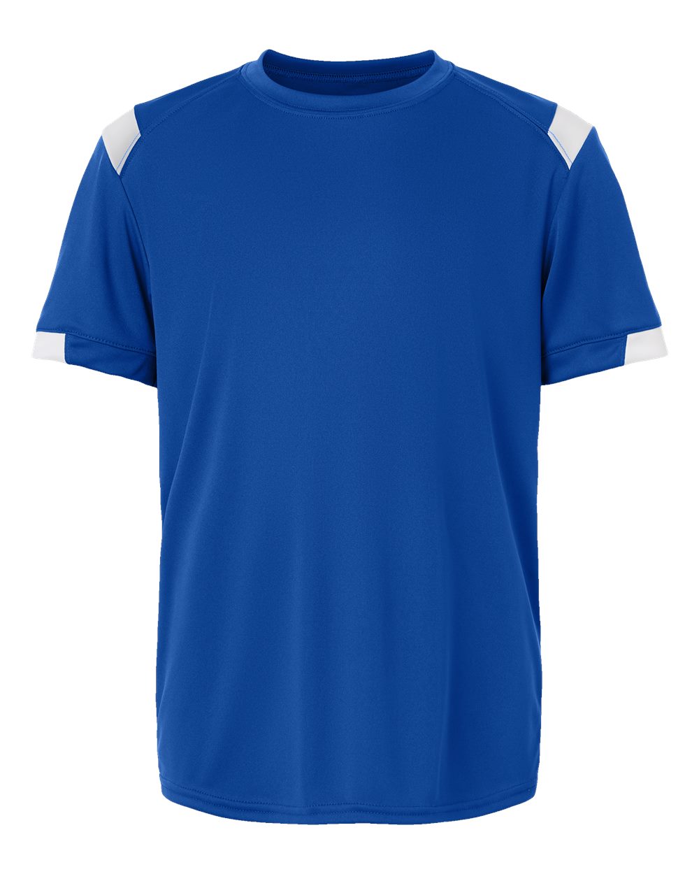Badger Youth On The Rise T-Shirt. 2251 - Royal/ White