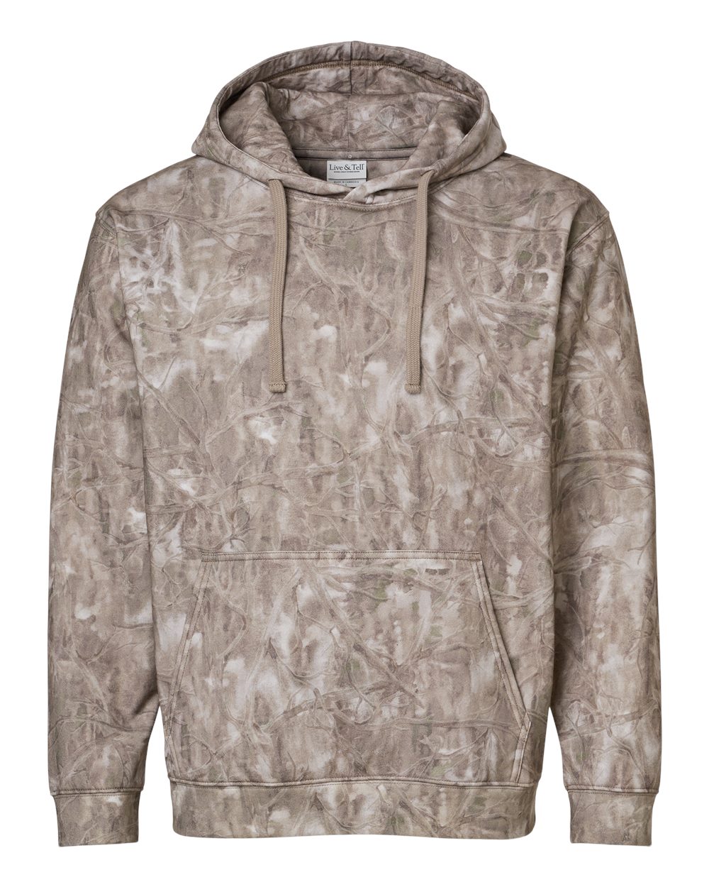 LAT Unisex Elevated Fleece Hoodie Sweatshirt. 6926 - Sand Timberwood
