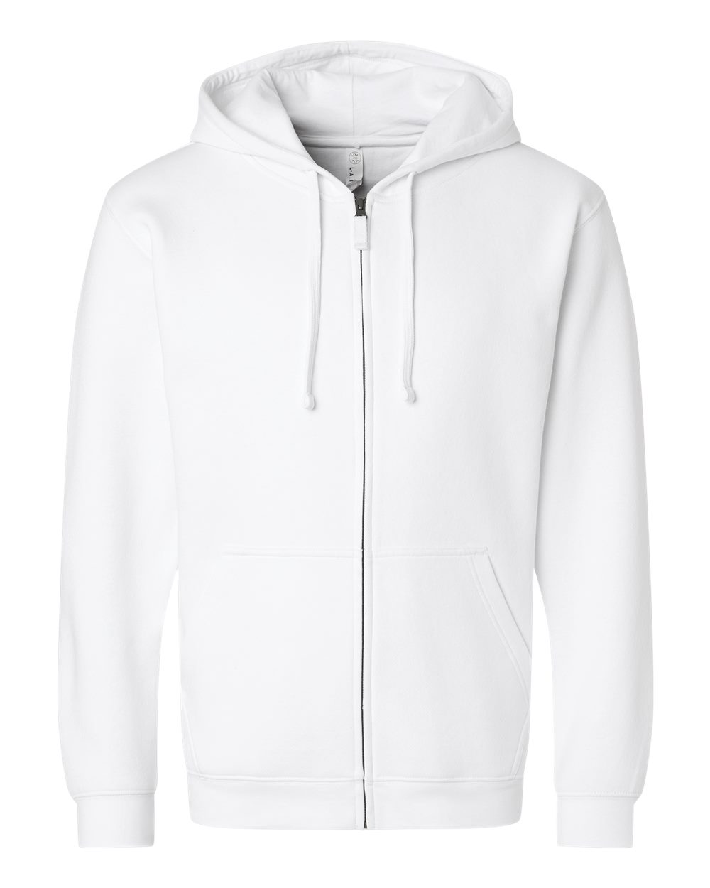 LAT Unisex Full-Zip Hoodie Sweatshirt. 6927 - White