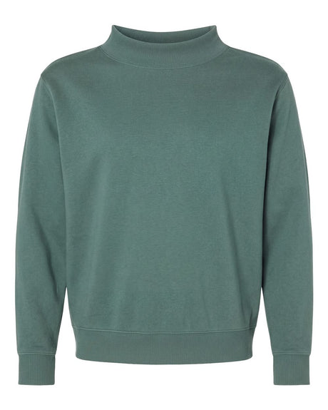 LAT Unisex Mock Neck Fleece Sweatshirt. 6928 - Basil