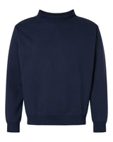 LAT Unisex Mock Neck Fleece Sweatshirt. 6928 - Navy