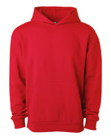 Independent Trading Co. Unisex Boulevard Heavyweight Hooded Sweatshirt. IND330BLV - Red