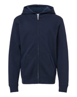 Independent Trading Co. Youth Midweight Full-Zip Hooded Sweatshirt. SS4001YZ - Classic Navy