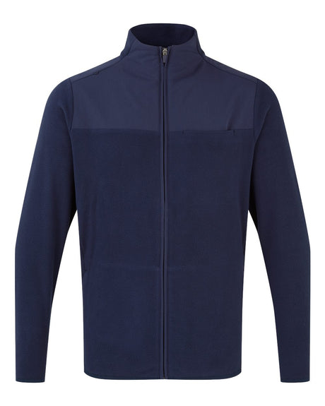 Onna Men's Agility Panelled Fleece Full-Zip Jacket. NN800 - Action Navy