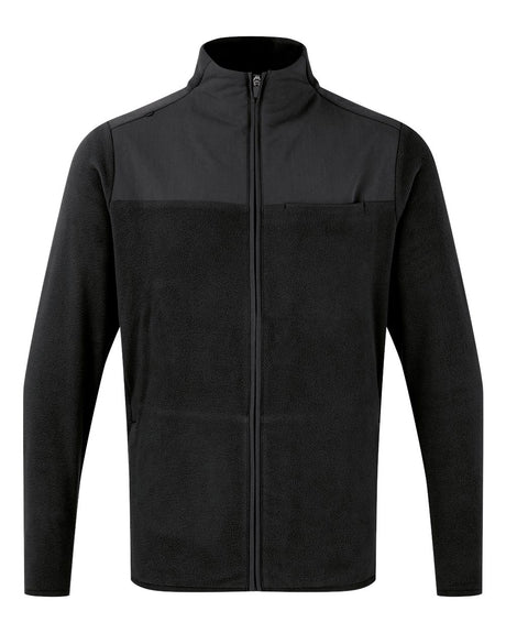 Onna Men's Agility Panelled Fleece Full-Zip Jacket. NN800 - Exact Black