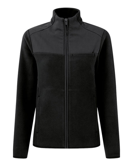 Onna Women's Agility Panelled Fleece Full-Zip Jacket. NN802 - Exact Black