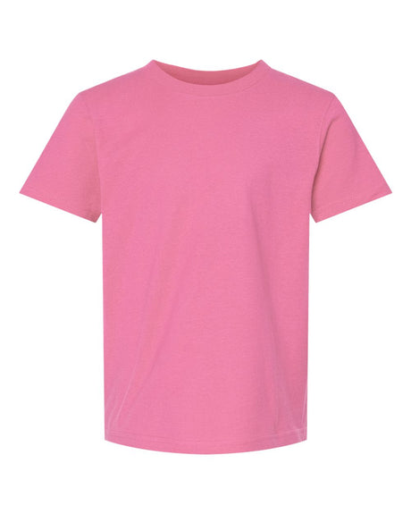 M&O Youth ACE Cotton T-Shirt. 4300Y - Azalea