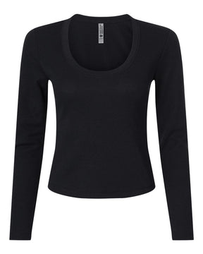 Next Level Women's Ideal Thermal Long Sleeve Shirt. 8212 - Black