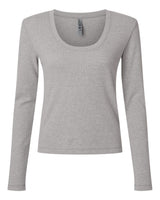 Next Level Women's Ideal Thermal Long Sleeve Shirt. 8212 - Heather Grey