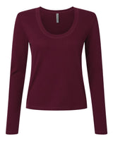 Next Level Women's Ideal Thermal Long Sleeve Shirt. 8212 - Maroon
