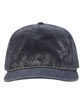 DRI DUCK Walleye Nature Scene Cap. 3334 - Deep Blue