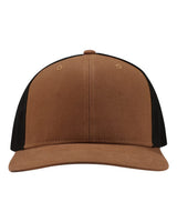 DRI DUCK Heritage Pro Trucker Cap. 3340 - Saddle/ Black