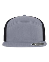 Flexfit 110® Mesh Arch Cap. 110AR1 - Heather Grey/ Black