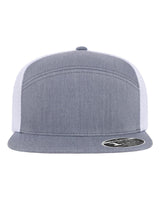 Flexfit 110® Mesh Arch Cap. 110AR1 - Heather Grey/ White
