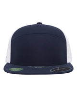 Flexfit 110® Premium Arch Perforated Cap. 110AR3 - Navy/ White