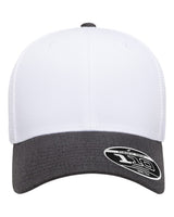 Flexfit 110® Mesh-Back Cap. 110M - Dark Heather/ White/ White
