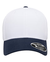 Flexfit 110® Mesh-Back Cap. 110M - Navy/ White/ White