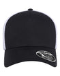 Flexfit 110® Five-Panel Mesh Cap. 110M5 - Black/ White