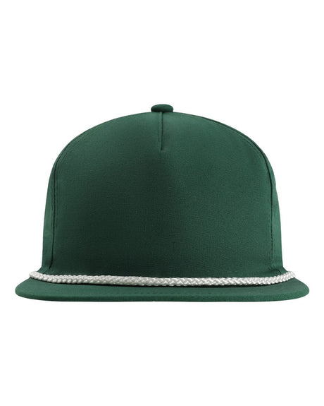 Imperial The Original Rope Five-Panel Cap. DNA001 - Forest Green/ White