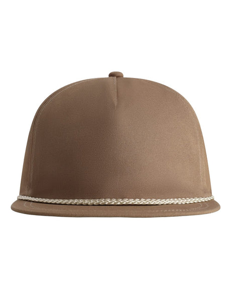 Imperial The Original Rope Five-Panel Cap. DNA001 - Khaki/ Off White