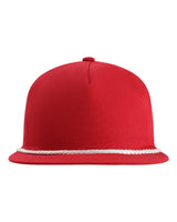 Imperial The Original Rope Five-Panel Cap. DNA001 - Red/ White