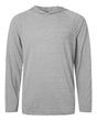 Paragon Unisex Performance Hooded Long Sleeve T-Shirt. 256 - Black Heather