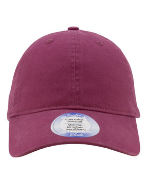Infinity Her Women's Peach Twill Cap. KATE - Berry