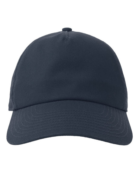 Atlantis Headwear Sustainable Five-Panel Dad Hat. DADHATFP - Navy