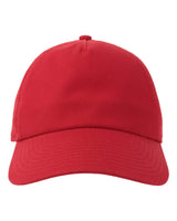 Atlantis Headwear Sustainable Five-Panel Dad Hat. DADHATFP - Red