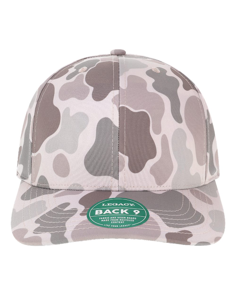 LEGACY Back Nine Cap. B9A - Grey Duck Camo